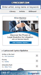 Mobile Screenshot of lyricscout.com